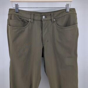Lululemon ABC Commission Slim Leg Brown Casual Chino Pants Mens 32 x 31